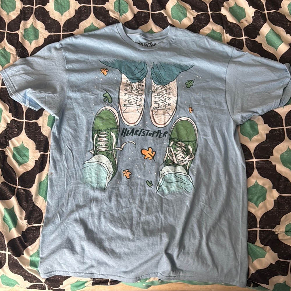 Green and White Kids Sneakers